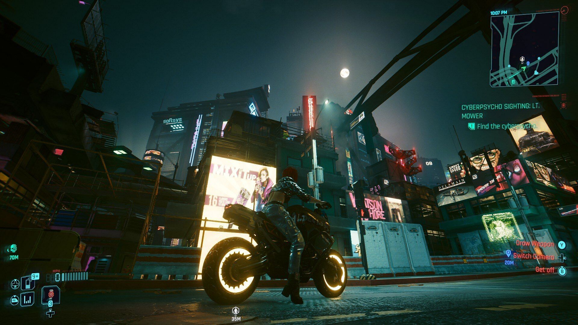 Cyberpunk 2077 on the Switch 2 is comparable to PS4 or the Xbox One versions (Image via CD Projekt Red)