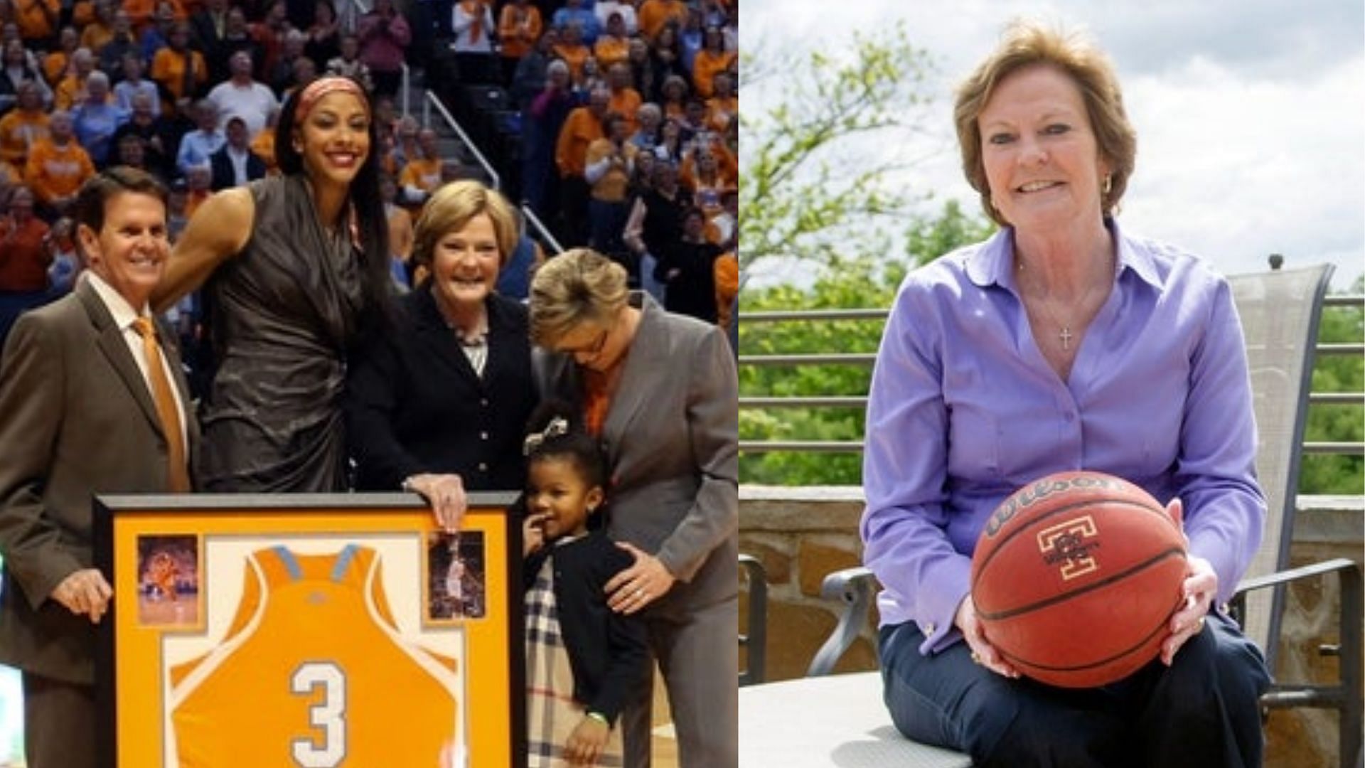 Candace Parker (left) and Tennessee coach Pat Summitt (right) (Image Source: IMAGN)