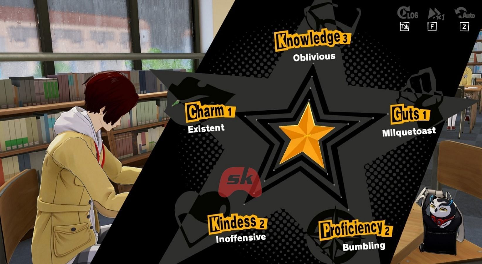 Answering test questions will reward you with Knowledge Points (Image via Sportskeeda Gaming || SEGA)