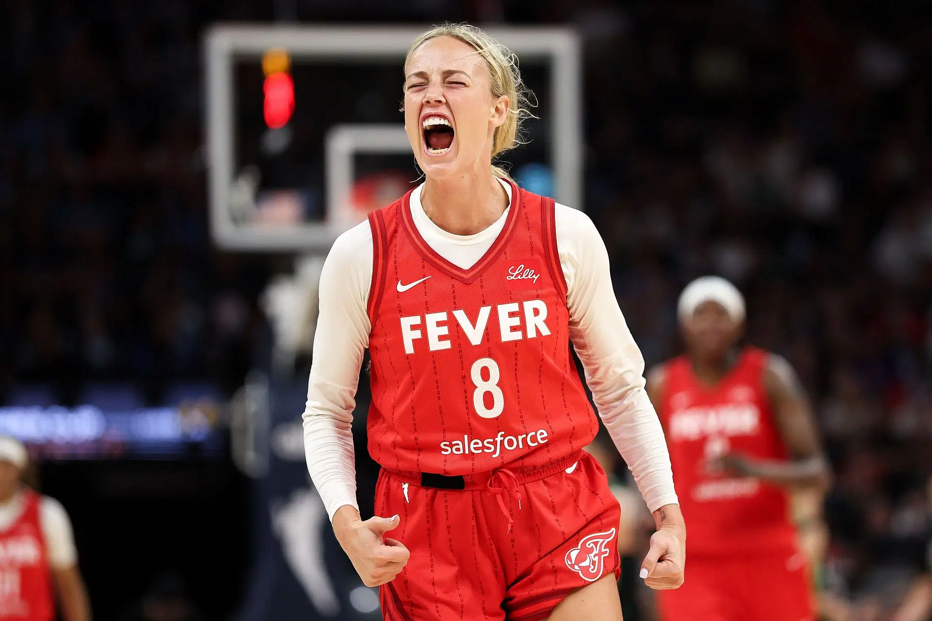 Sophie Cunningham takes a shot at Detroit and Cleveland before Commissioner&#039;s Cup Final. (Photo: GETTY)