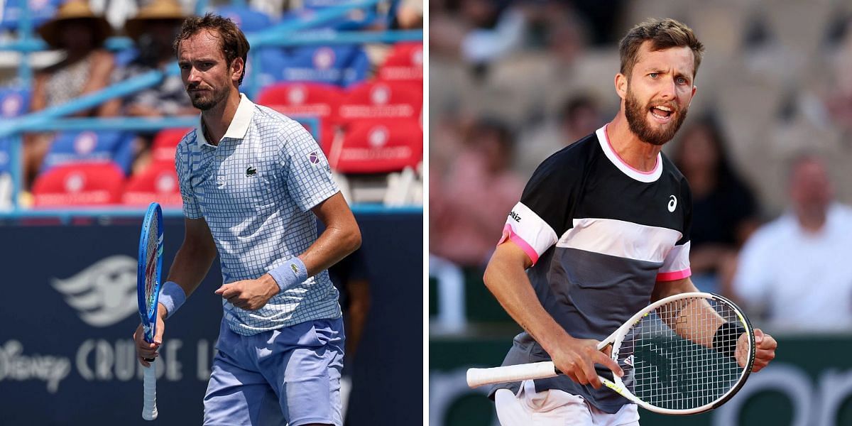Daniil Medvedev vs Corentin Moutet is one of the quarterfinal matches at the Citi DC Open 2025. (Photos: Getty)