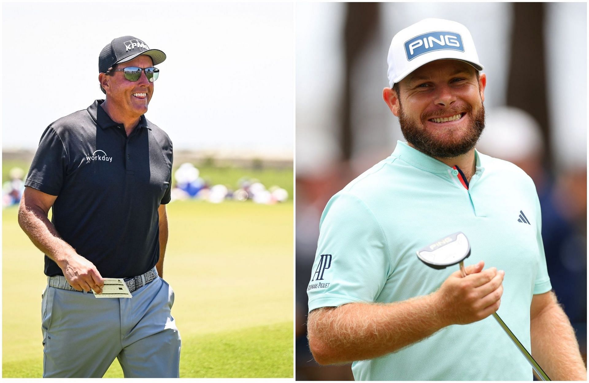 Phil Mickelson and Tyrell Hatton