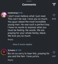 Komentář Nicki Minaj k příspěvku Mack Maine (Image Credits: SS z Instagramu/@Mackmaine4President)