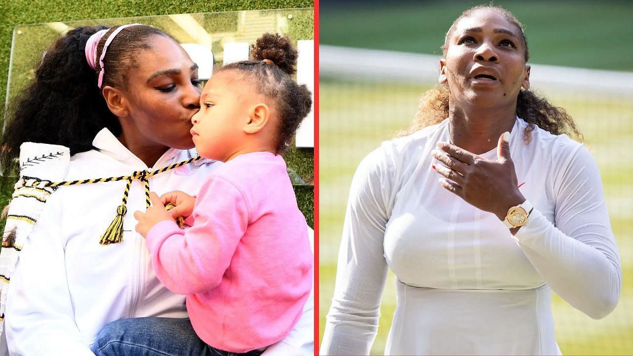 Serena Williams daughter Olympia Wimbledon