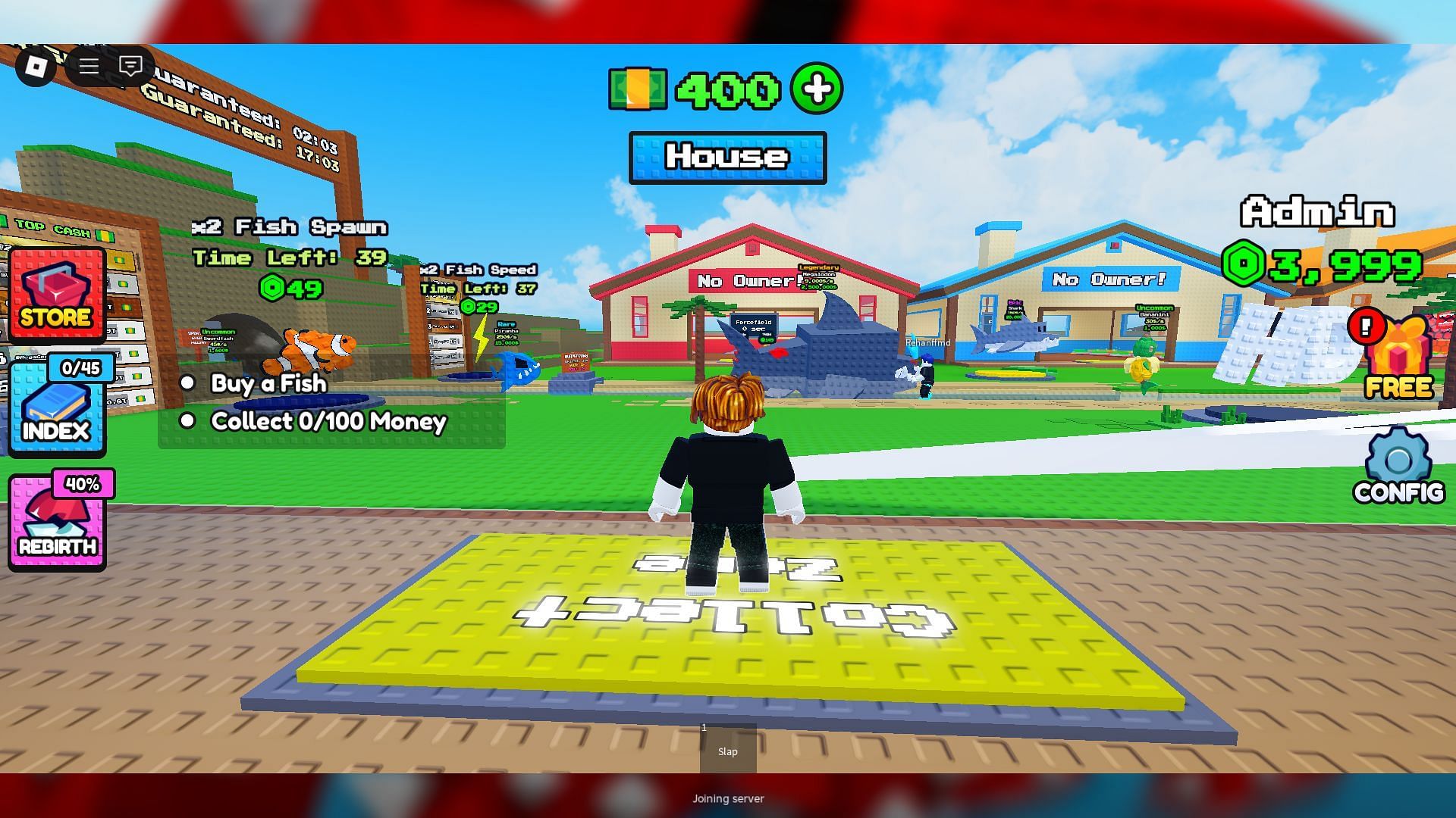 Fish appearing in Steal a Fish (Image via Roblox)