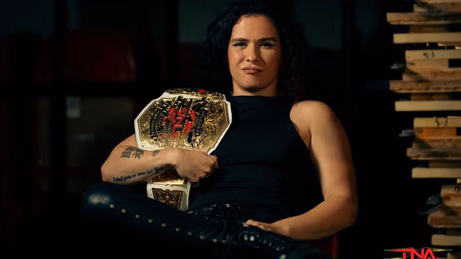TNA Knockouts World Champion Masha Slamovich makes a surprise appearance at WWE NXT The Great American Bash 2025 to save two superstars