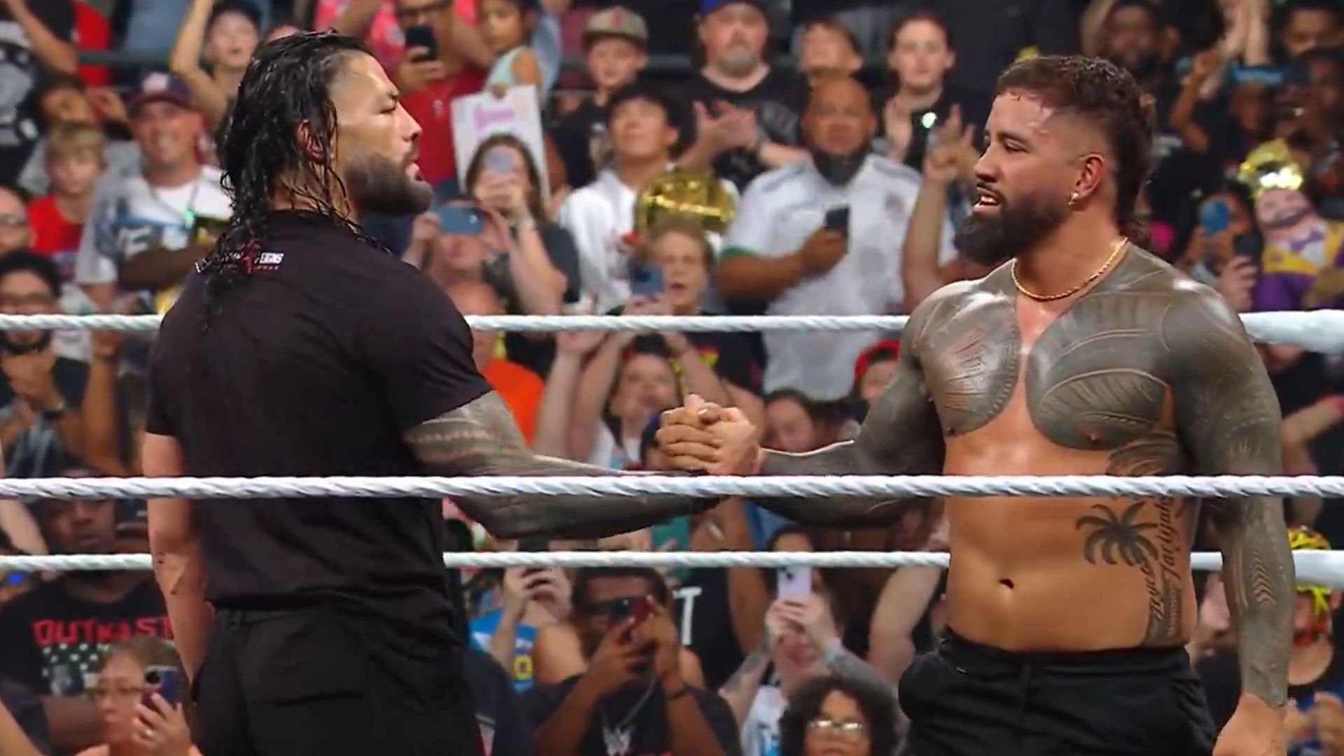Roman Reigns (left) and Jey Uso (right) [Image Credits: WWE India