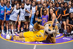 "Put Sparky in concussion protocol" - WNBA fans react to Sparks mascot being knocked out after receiving kick to the head by backflipping perfomer