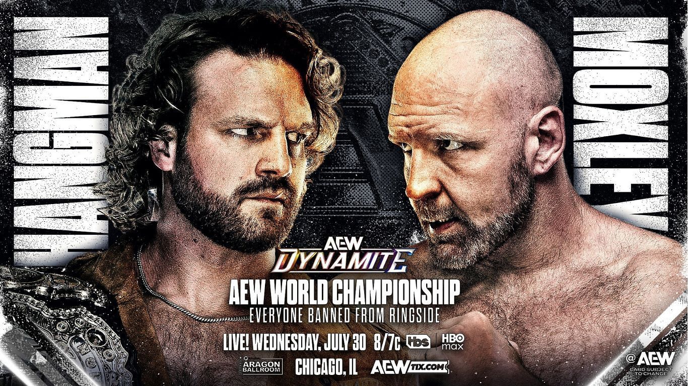 Hangman Page will defend AEW World title against Moxley at Dynamite next week [ Image from AEW