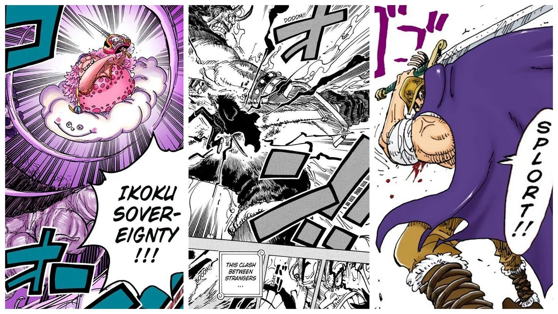 Elbaph&#039;s unique swordsmanship as seen in One Piece (Image via Shueisha)