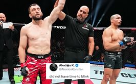 "Who said Dagestani Russians can't strike?" "Him vs Wonderboy next" - Fans react to Muslim Salikhov's first-round KO of Carlos Leal at UFC Abu Dhabi