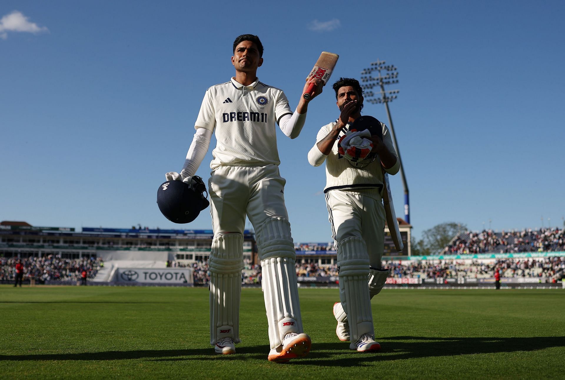 Shubman Gill and Ravindra Jadeja. (Image Credits: Getty)