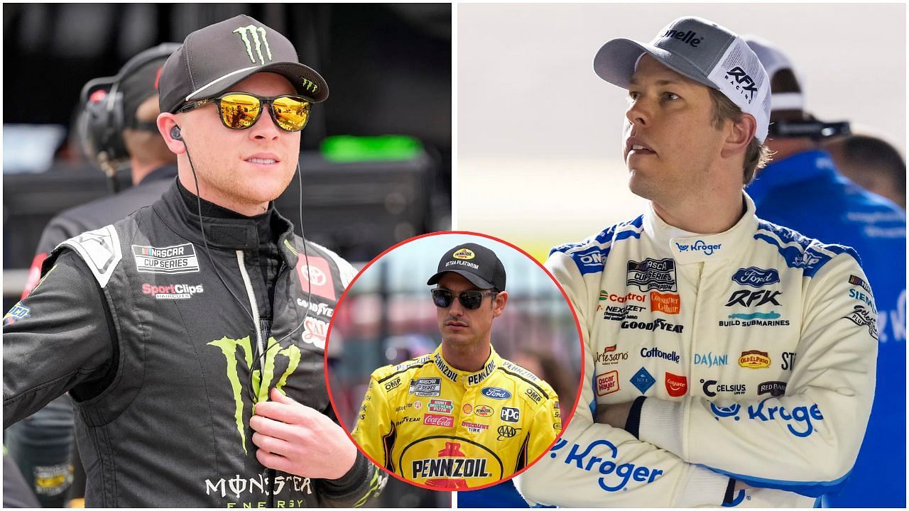 Joey Logano, Ty Gibbs, and Brad Keselowski