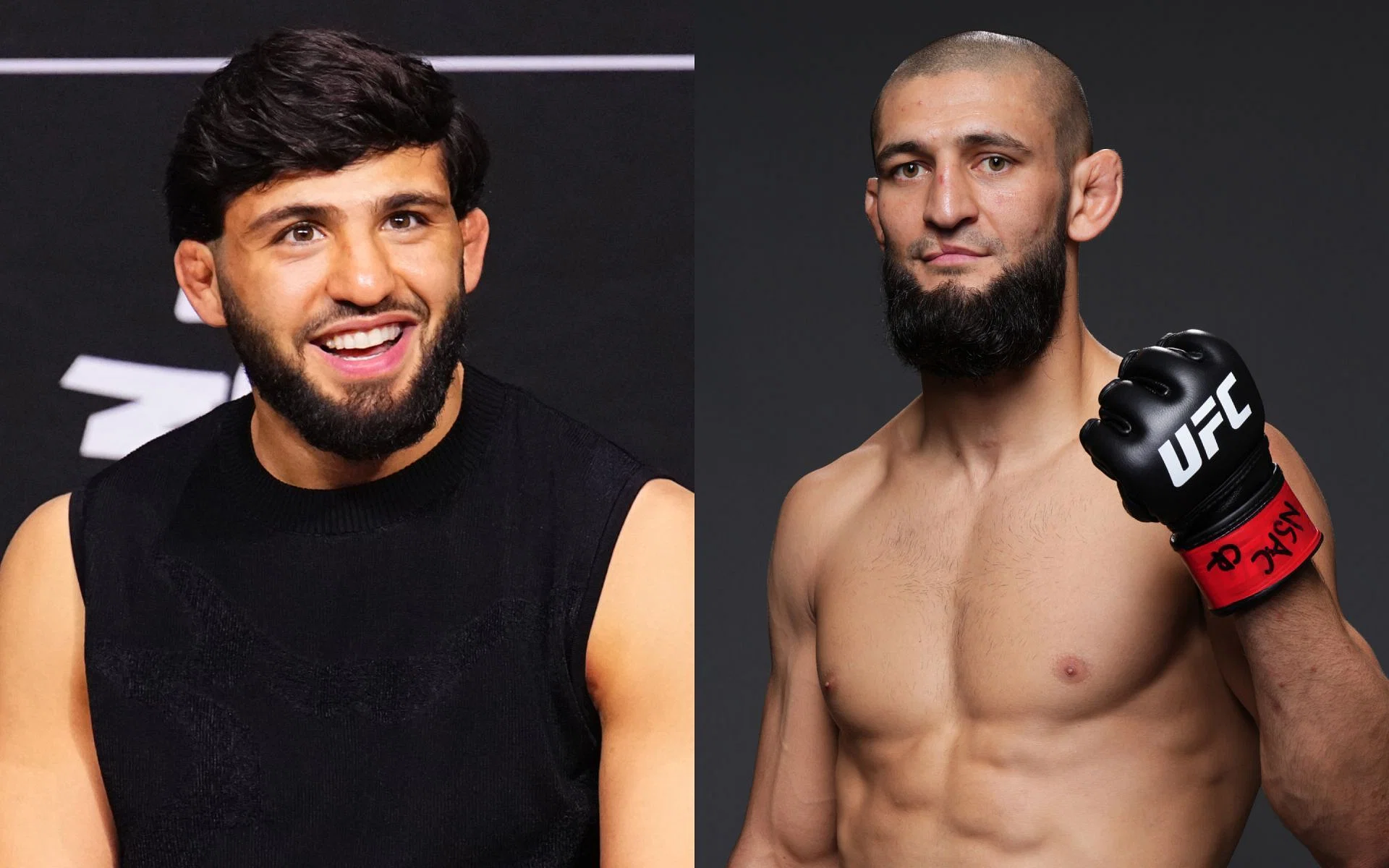 UFC icon talks Arman Tsarukyan (left) training with Khamzat Chimaev (right). [Image courtesy: Getty Images]
