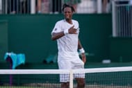 In Picture: Monfils in action at Wimbledon (Getty)