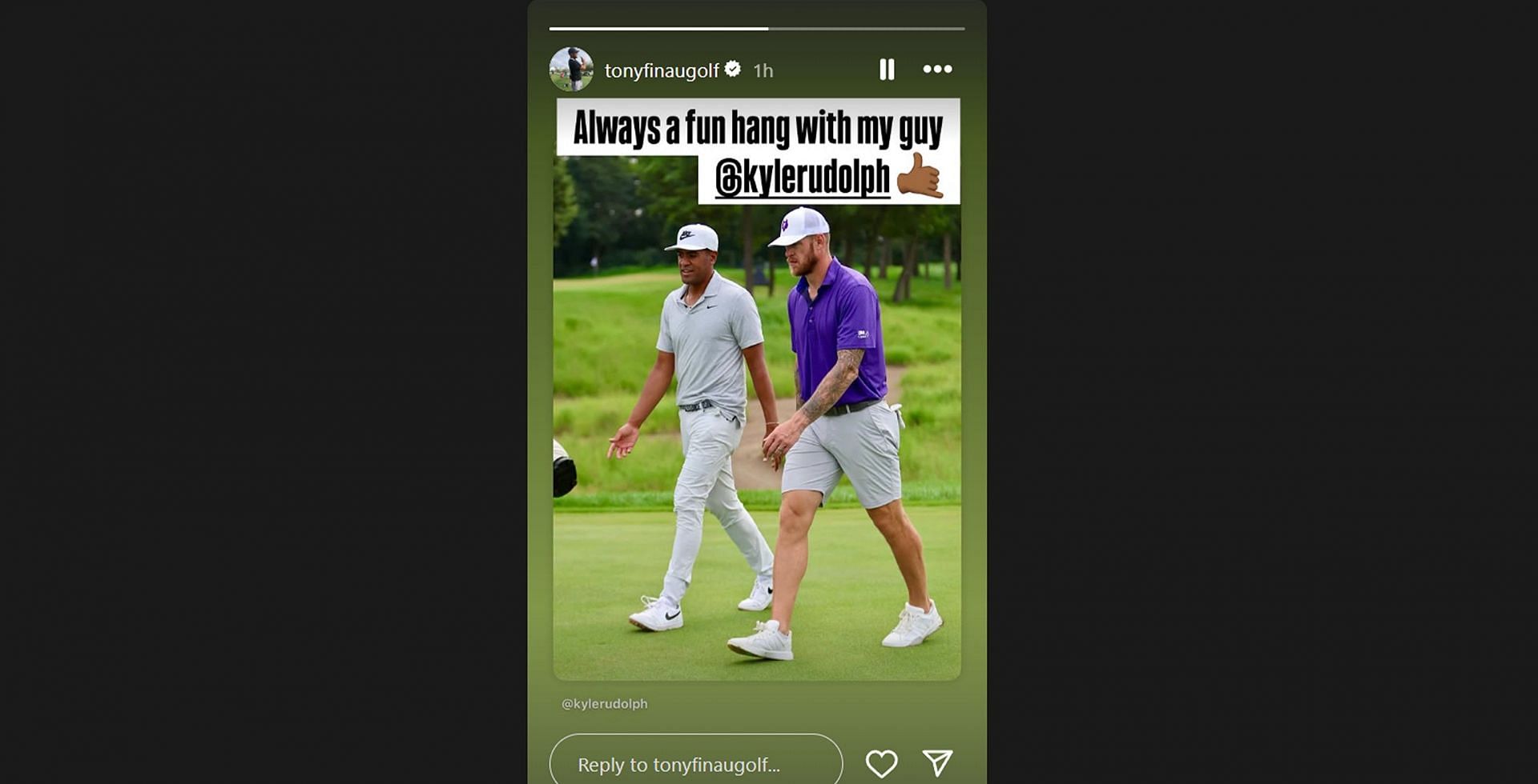 Tony Finau gets candid about &#039;hanging&#039; with ex-NFL star at 3M Open Pro-Am/@tonyfinaugolf