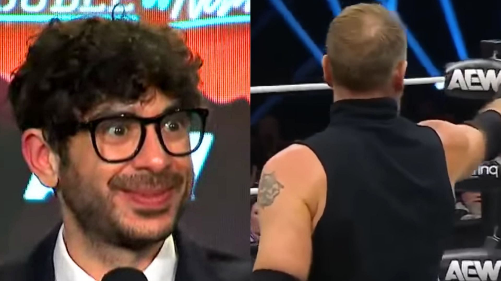Tony Khan might have something shocking planned for All In. (Images via AEW YouTube) 
