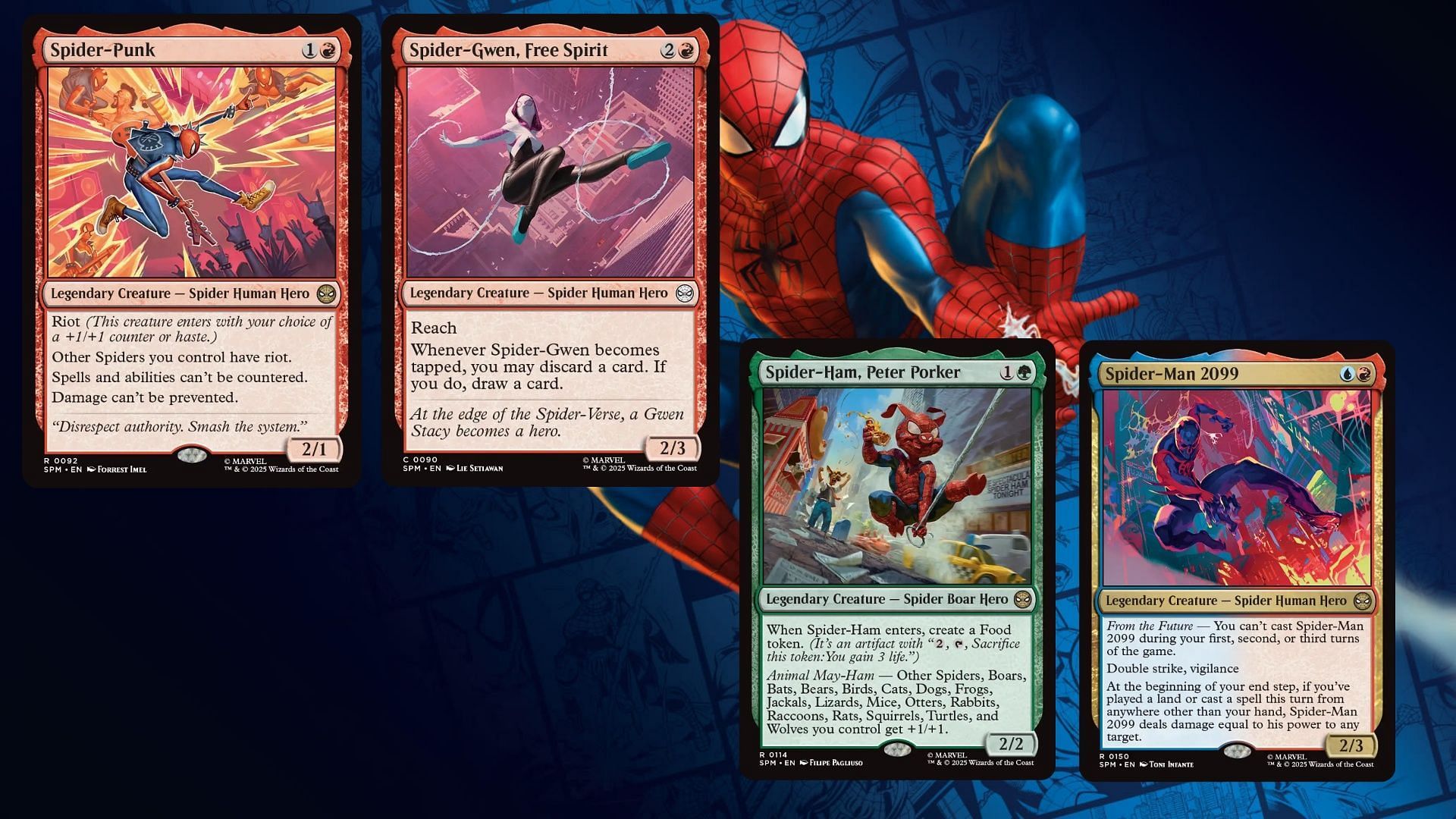 Even Spider-Ham gets some love in this set! (Image via Wizards of the Coast)