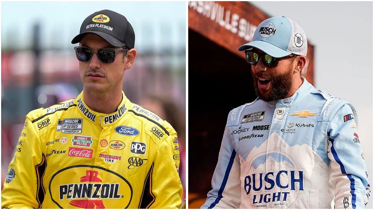 WATCH: An angry Joey Logano walks over to confront Ross Chastain after chaotic Chicago race