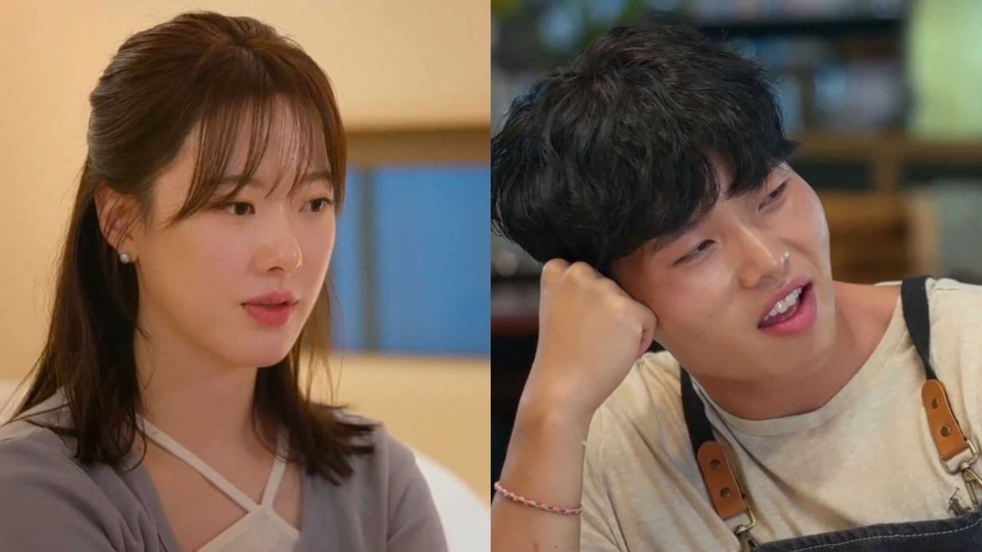 Better Late Than Single cast Seung-li and Ji-su (Images via Netflix)