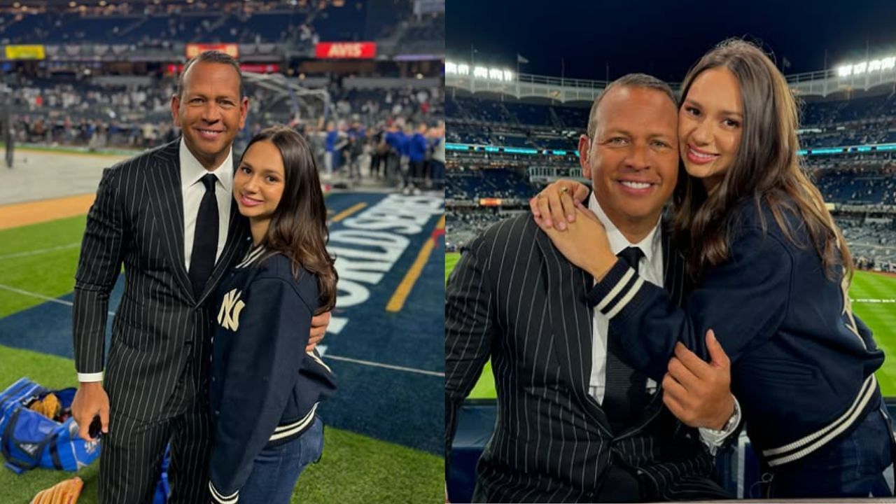 Alex Rodriguez with his daughter, Natasha (Images from - Instagram.com/@arod)