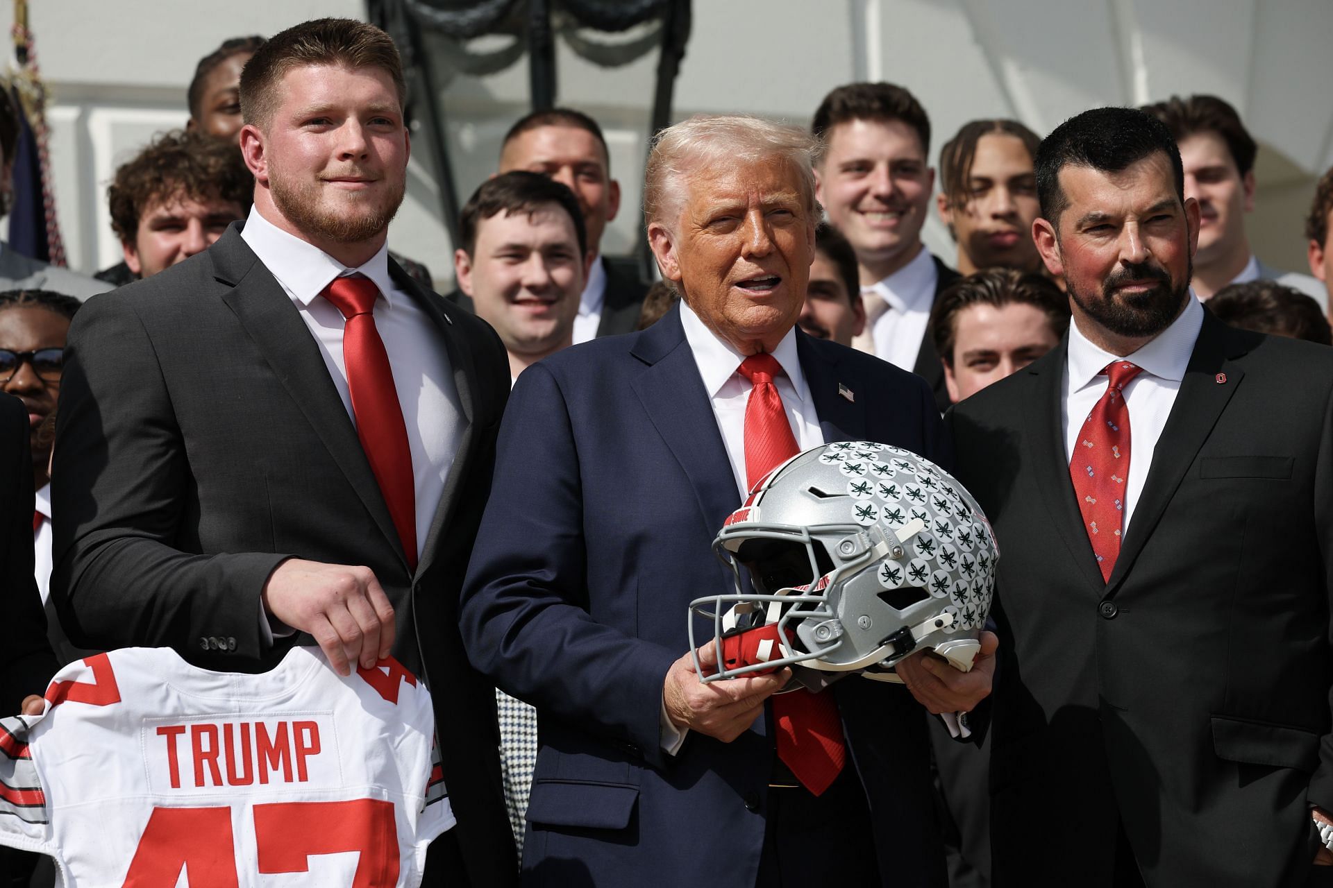 President Trump Congratulates 2025 College Football National Champion Ohio State University Team - Source: Getty