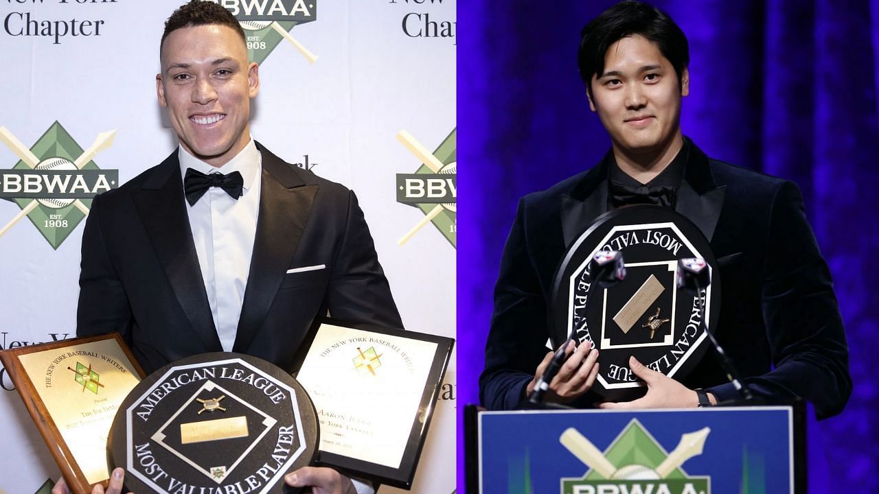 Aaron Judge (L), Shohei Ohtani (R) (Images from - Getty)