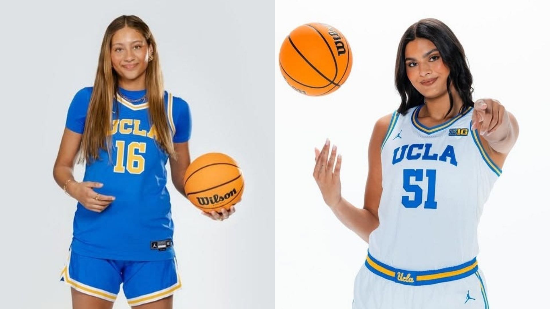 UCLA freshman Sienna Betts and sister Lauren Betts. (Images via Instagram @siennabetts_ and @laurenmariebetts)