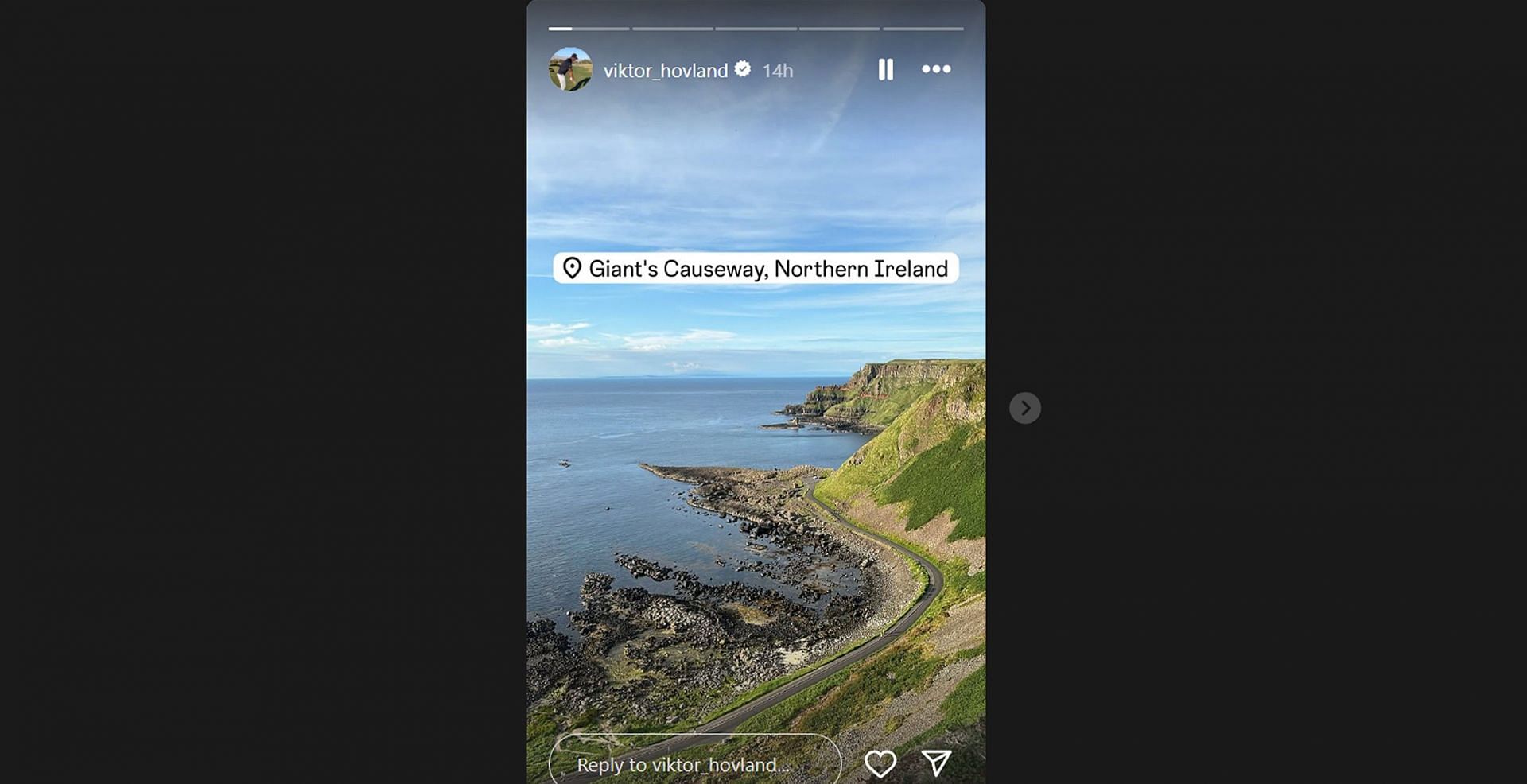 Viktor Hovland claims &lsquo;aliens&rsquo; moment in Northern Ireland amid The Open/@viktor_hovland
