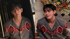 "Indeed Celine prince"- Fans react as BTS' Kim Taehyung reportedly wears a custom designed outfit by Michael Rider for the Paris Fashion Week showcase