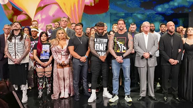 What happened between CM Punk and top WWE star seconds before Hulk Hogan 10-bell salute on RAW, captured by fan camera