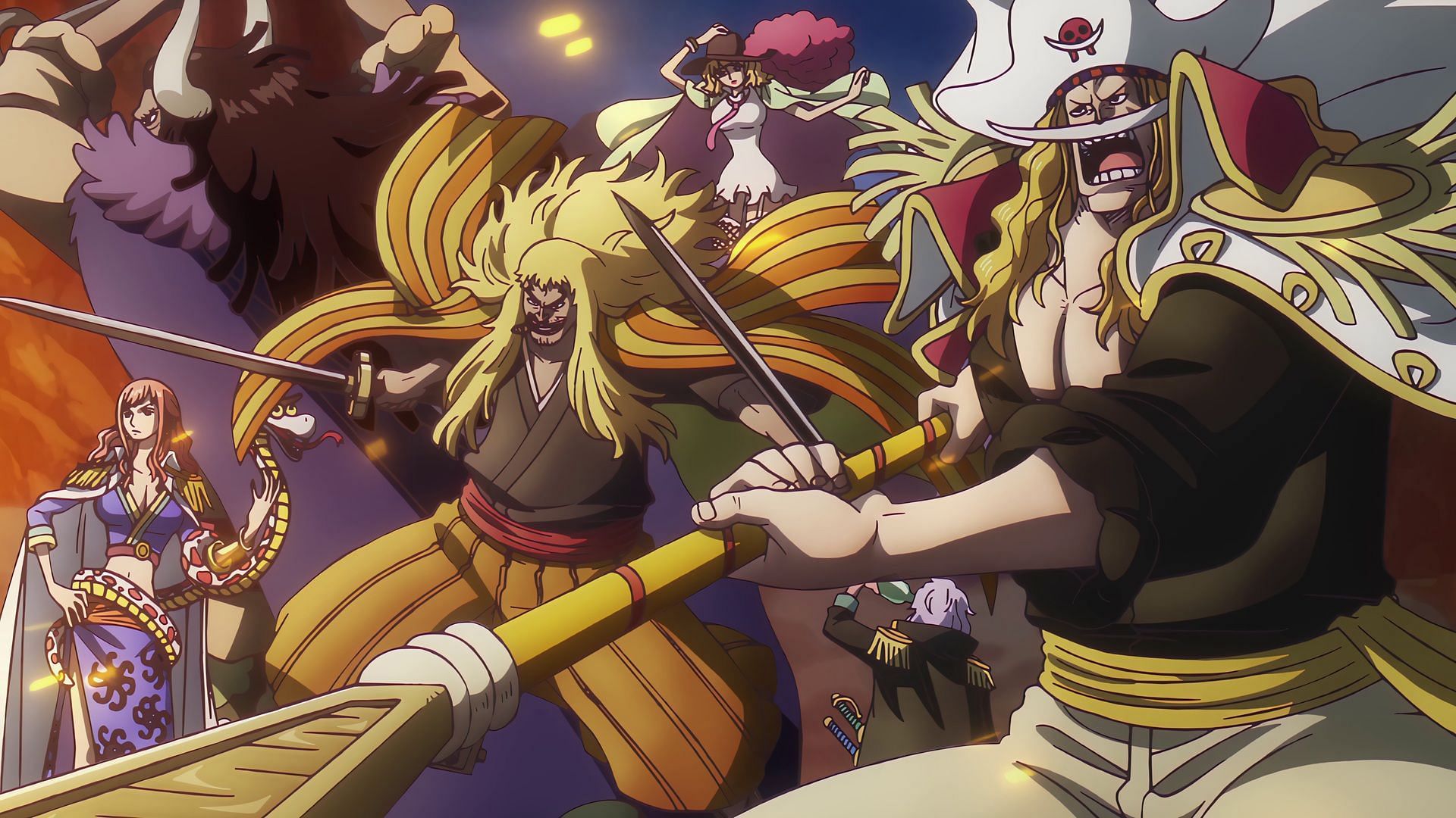 The Rocks Pirates included some fearsome individuals (Image via Toei Animation)