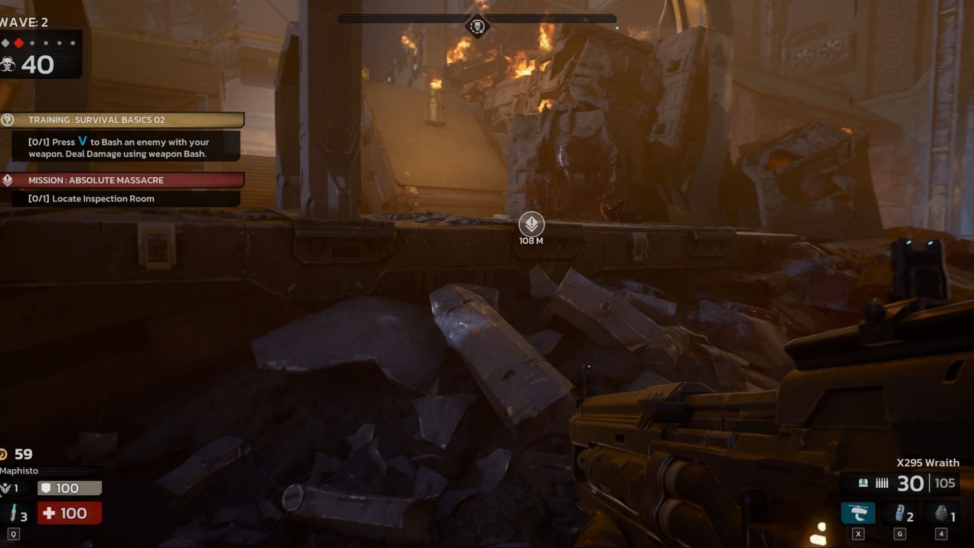 The exclamation mark guides you to your mission objective (Image via Sportskeeda Gaming || Tripwire Interactive)