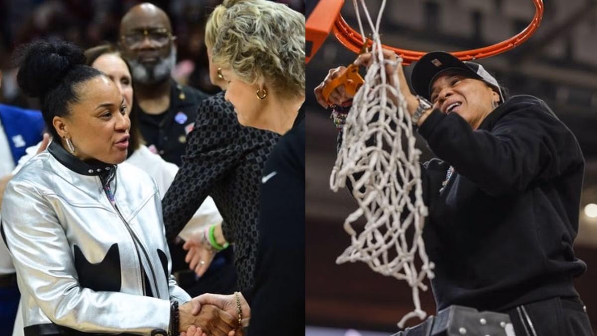 Analyst calls out Dawn Staley over "harmless" compliments from Iowa HC Lisa Bluder: “All that over being called bar fighters”