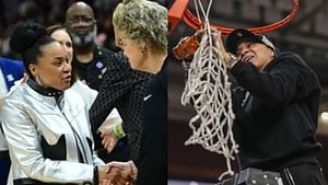 Analyst calls out Dawn Staley over "harmless" compliments from Iowa HC Lisa Bluder: “All that over being called bar fighters”
