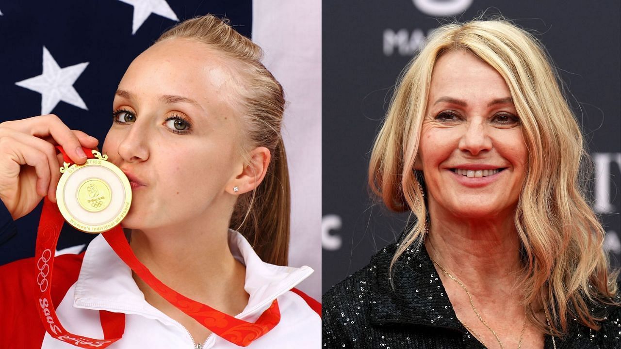 Nastia Liukin and Nadia Comaneci