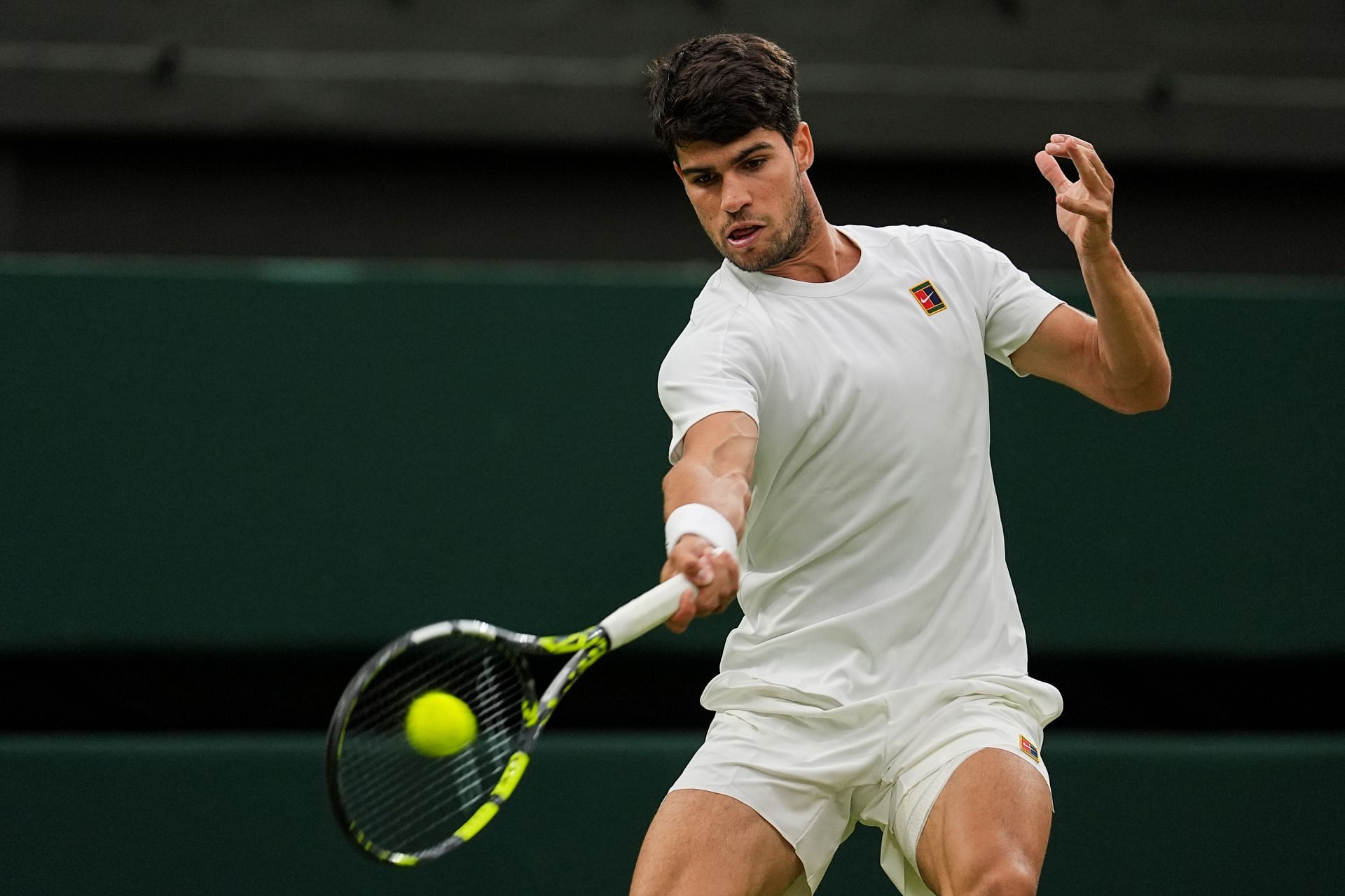 Carlos Alcaraz vo Wimbledone 2025. (Foto: Getty)