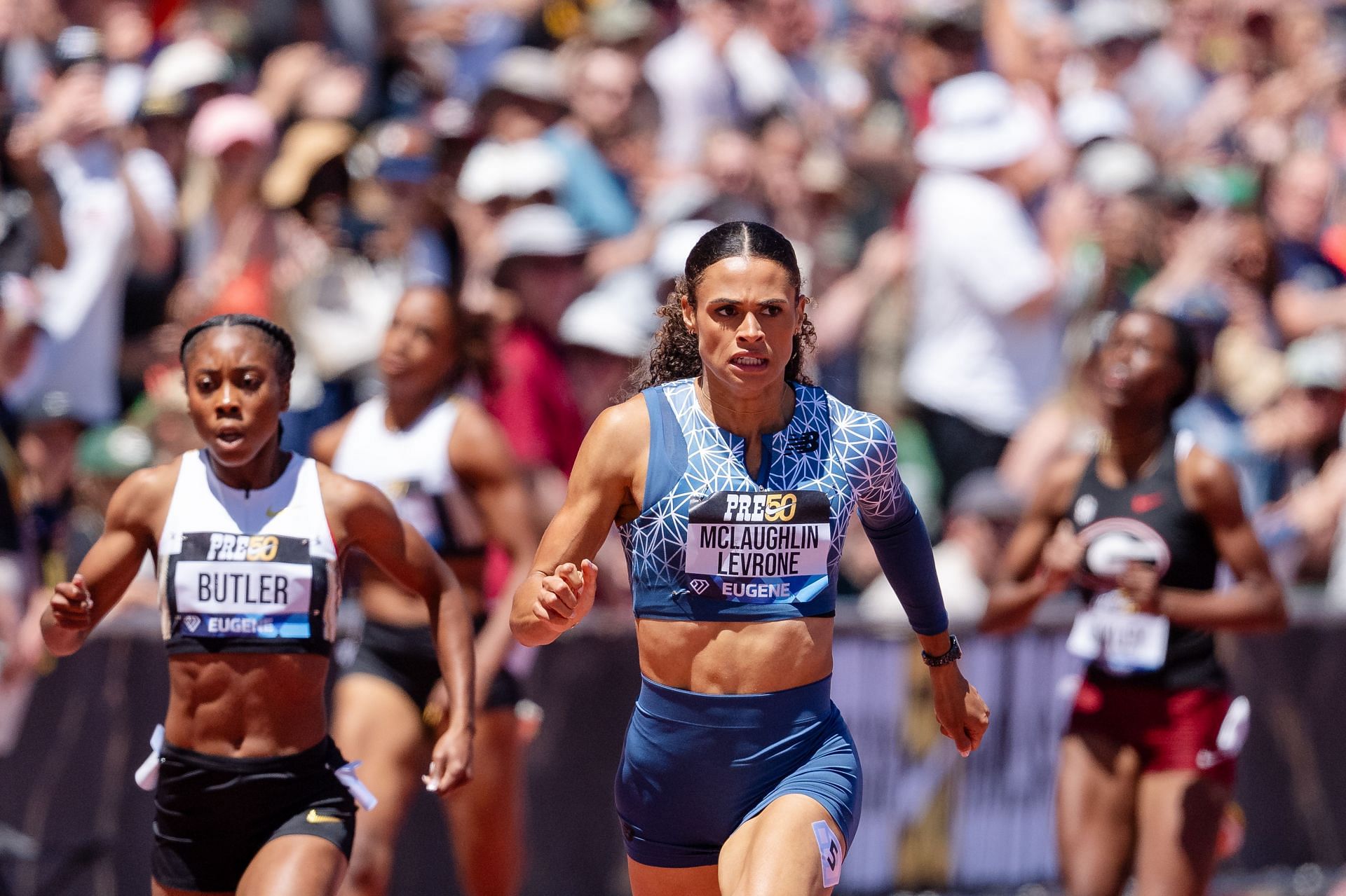 : Sydney McLaughlin-Levrone at Prefontaine Classic 2025 (Photo: Getty)