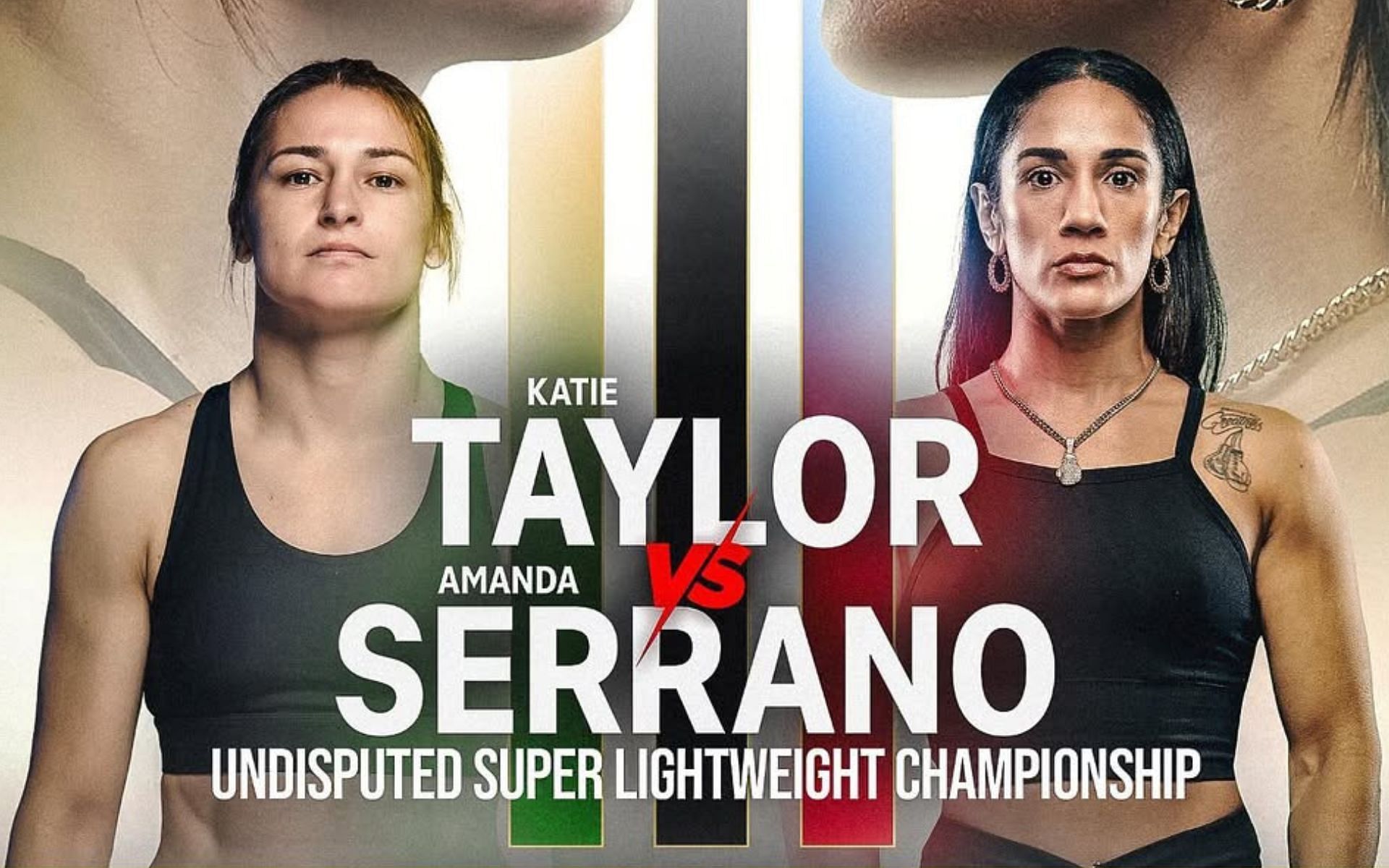 Check out the full results for Katie Taylor (left) vs. Amanda Serrano (right) below. [Image courtesy: @mostvaluablepromotions on Instagram]
