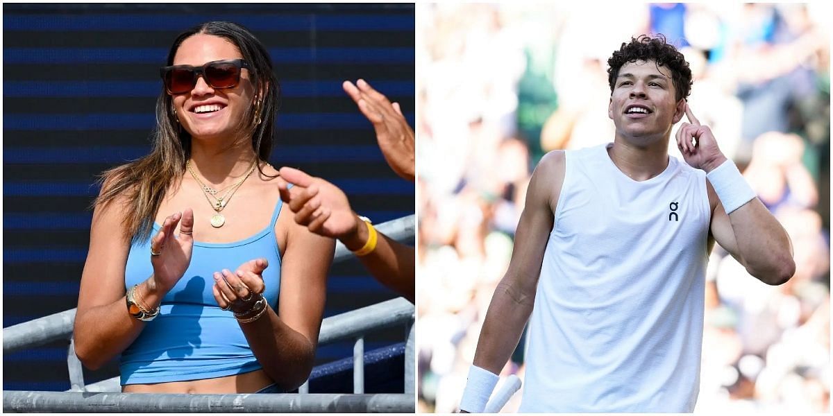 Trinity Rodman reacts as boyfriend Ben Shelton becomes the youngest American since Andy Roddick to reach Wimbledon quarterfinals