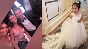 Johnny Gaudreau's daughter Noa dresses up as 'Uncle Z's flower girl' at Zach Werenski and Odette Peters' wedding