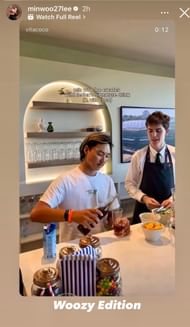 Image via Instagram, Min Woo Lee's Instagram story