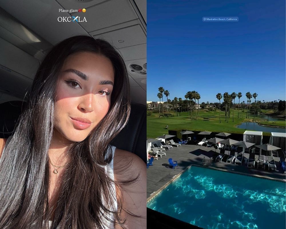 Dillon Gabriel&rsquo;s fianc&eacute;e Zo Caswell drops sun-kissed &ldquo;plane glam&rdquo; selfie as she jets from OKC to LA [IG@zocaswell]