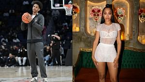 [VIDEO] Carmelo Anthony's ex-wife, La La, tries her hand at guarding son, Kiyan, in hilarious offseason snippet