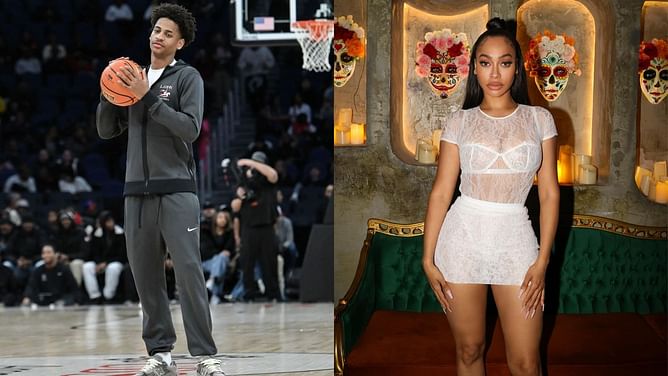 [VIDEO] Carmelo Anthony's ex-wife, La La, tries her hand at guarding son, Kiyan, in hilarious offseason snippet