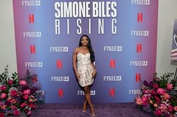 Simone Biles rocks customised outfit showcasing her love for her furry friend