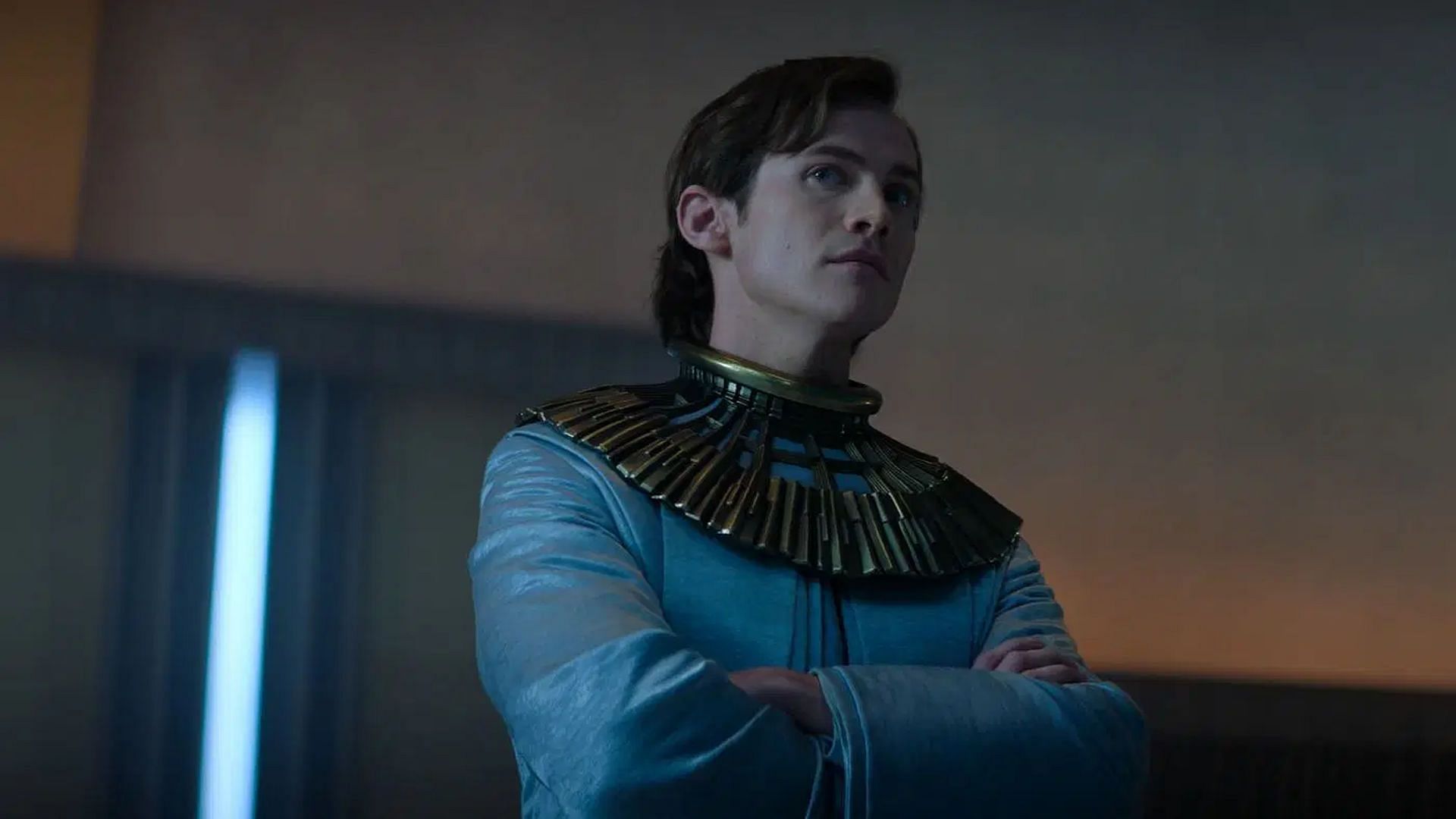 Cassian Bilton as Brother Dawn from the series (Image via YouTube/Apple TV)