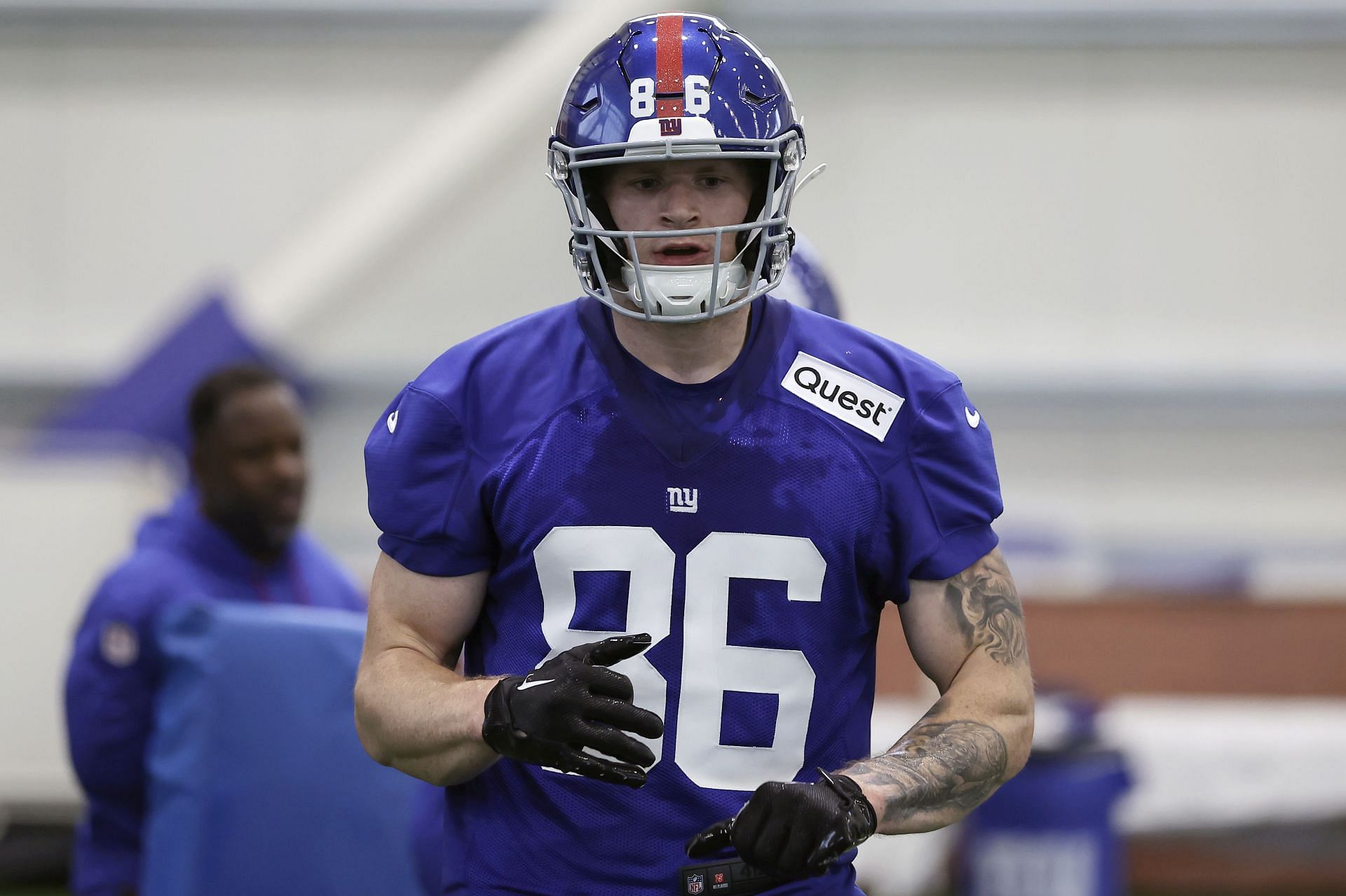 Giants rookie Thomas Fidone recalls &ldquo;out of the blue&rdquo; moment with Travis Kelce at TEU