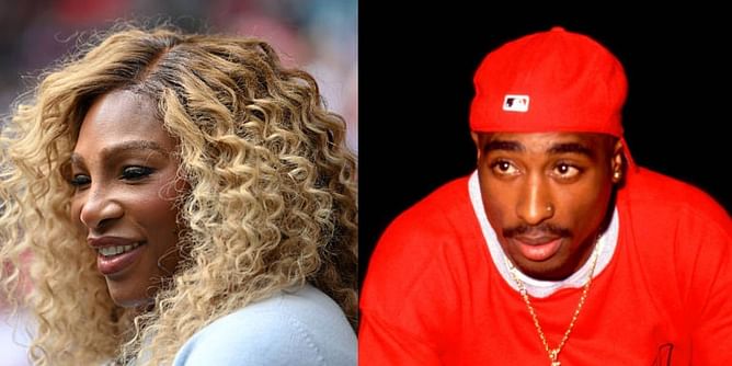 Serena Williams quotes the late Tupac Shakur as she turns up the style outdoors in chic silk dress