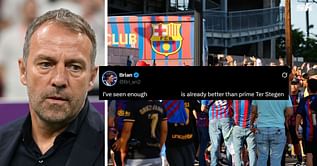 "Already better than prime Ter Stegen", "Was a monster" - Fans hail Barcelona debutant's performance in 3-1 win against Vissel Kobe